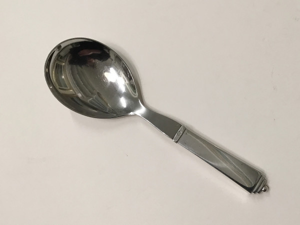PYRAMIDE (Georg Jensen): Servierlöffel, medium mit Stahl