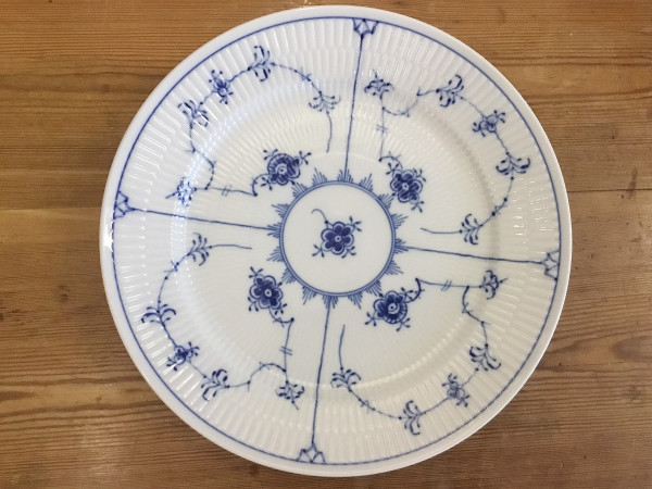 Musselmalet / Blue Fluted: Menüteller, groß