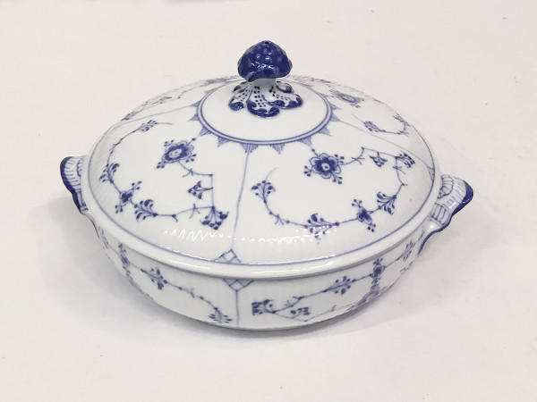 Musselmalet / Blue Fluted: Kleine Schüssel, rund mit Deckel