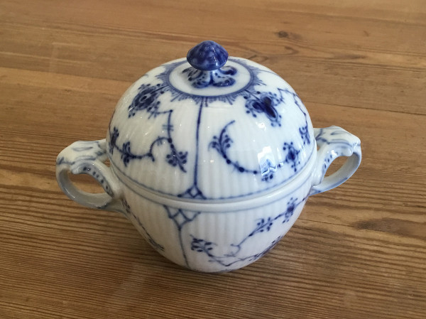 Musselmalet / Blue Fluted: Zuckerdose, klein