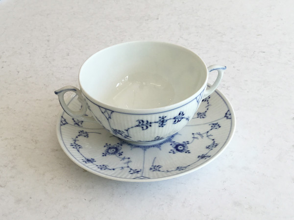 Musselmalet / Blue Fluted: Suppentasse