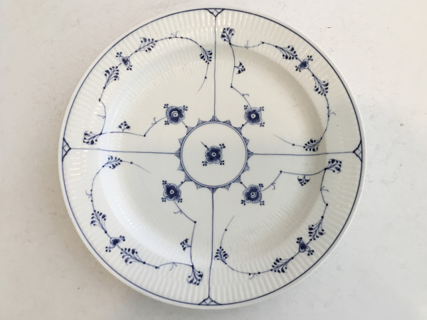 Musselmalet / Blue Fluted: Servierplatte, rund, groß