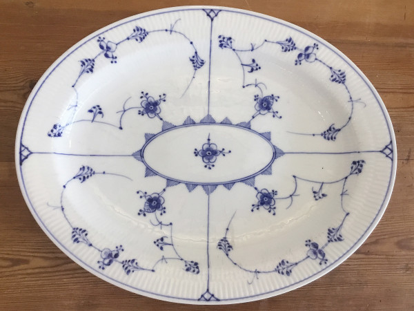 Musselmalet / Blue Fluted: Servierplatte, XL