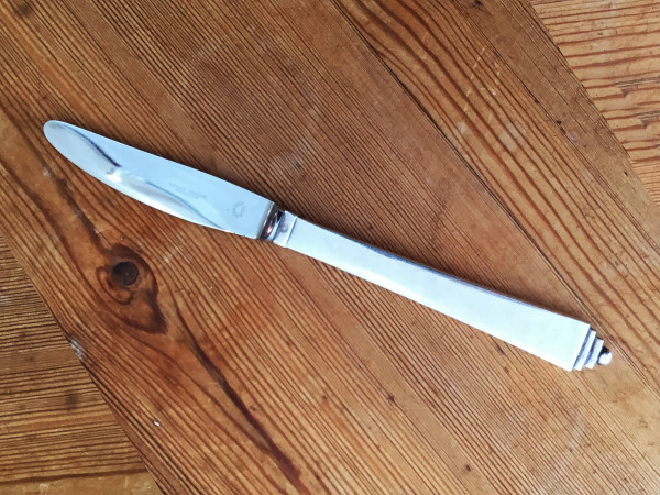 PYRAMIDE (Georg Jensen): Dessertmesser, langer Griff