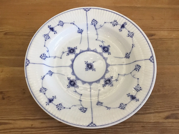 Musselmalet / Blue Fluted: Dessert-Teller, groß