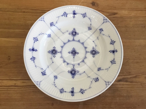Musselmalet / Blue Fluted: Menüteller, klein