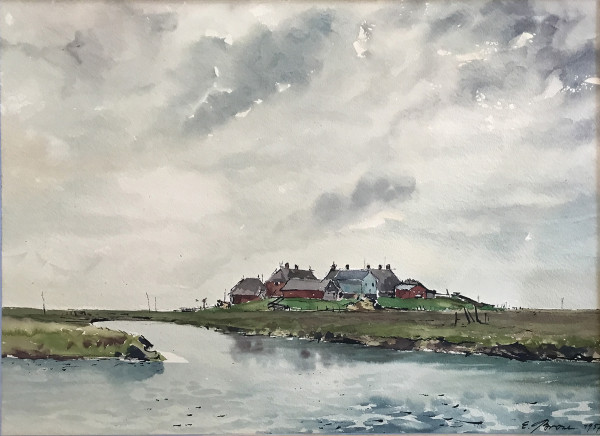 Emil Brose (1901-1962): Szene von einer Hallig