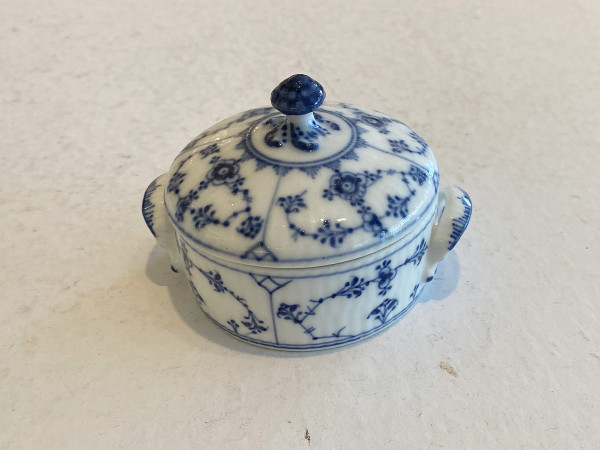 Musselmalet / Blue Fluted: Butterdose, klein
