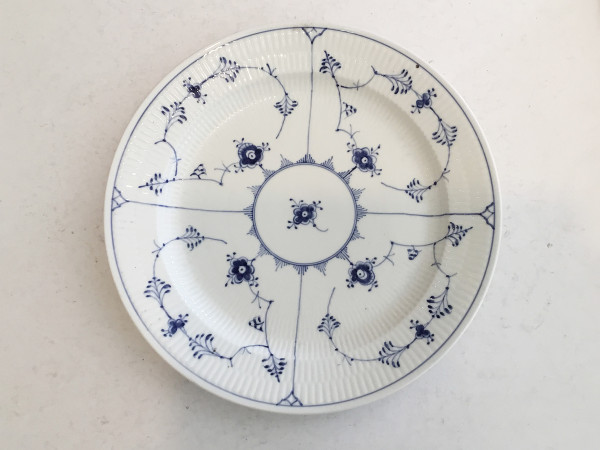 Musselmalet / Blue Fluted: Servierplatte, rund