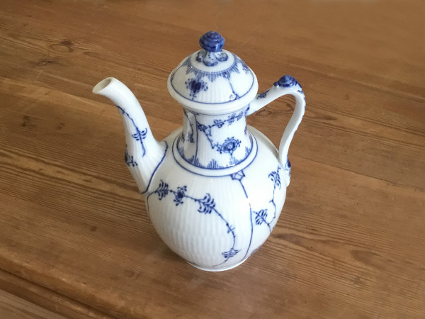 Musselmalet / Blue Fluted: Kaffeekanne, klein