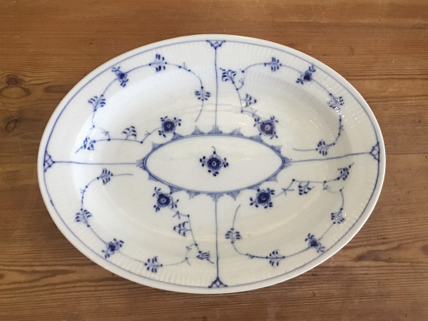 Musselmalet / Blue Fluted: Servierplatte