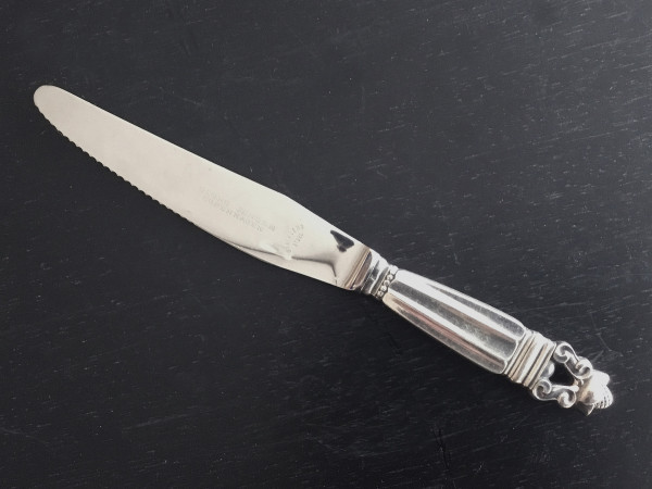 KÖNIG / ACORN (Georg Jensen): Menümesser mit kurzem Griff