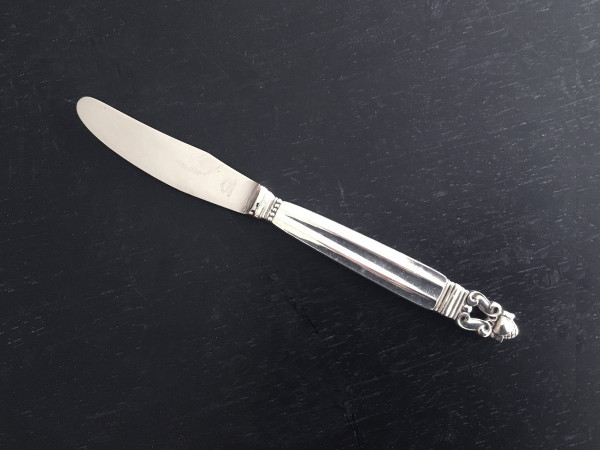 KÖNIG / ACORN (Georg Jensen): Dessertmesser mit langem Griff