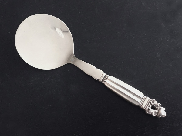KÖNIG / ACORN (Georg Jensen): Pastetenheber mit Stahl