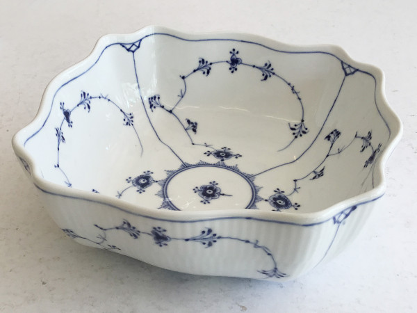 Musselmalet / Blue Fluted: Salatschüssel, eckig